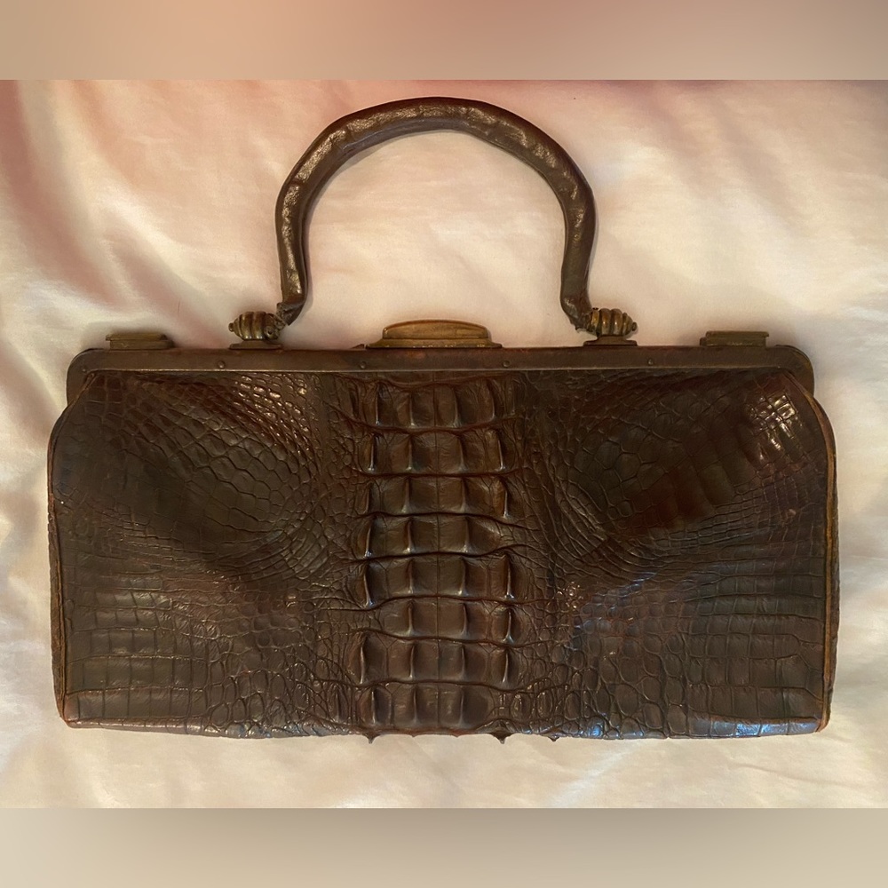 Vintage authentic crocodile bag